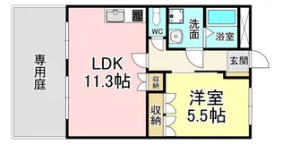 福岡県北九州市若松区和田町【アパート】の間取り