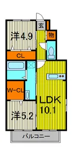 セピアパレス【1階】の間取り