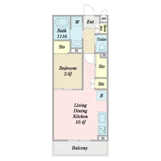 Solvia【1階】の間取り