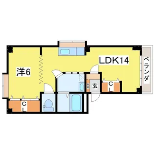 バウム・ドルフ【3階】の間取り