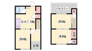 兵庫県姫路市飾磨区上野田4【一戸建】の間取り