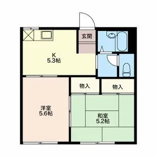 美住工房C【2階】の間取り