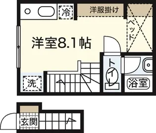 ポルトボヌール壱番館【2階】の間取り