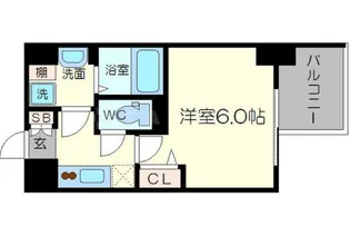エスリード新大阪グランファースト【4階】の間取り