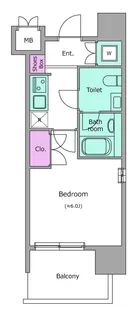 東京都新宿区新宿1【マンション】の間取り