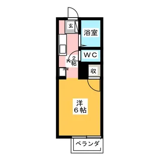 プチスタジオ湘南【2階】の間取り