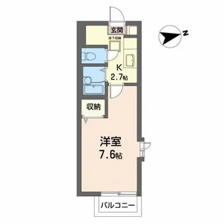 ラ・フォーレ台原【2階】の間取り
