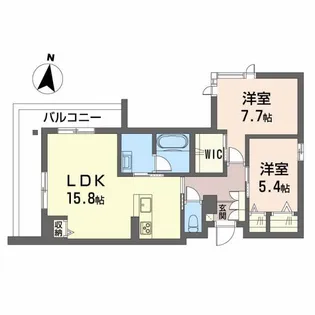 福島県郡山市神明町【マンション】の間取り