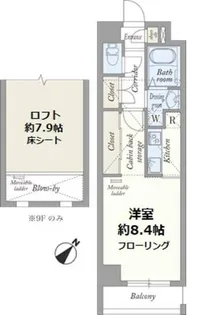 Saint-ClairKawasaki【9階】の間取り