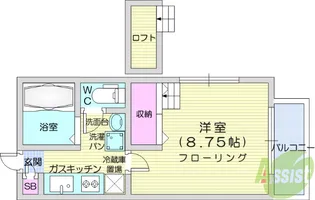 リトルシャトー荒巻【2階】の間取り
