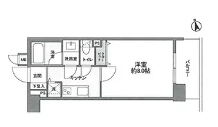 ビューネ渋谷桜丘【2階】の間取り