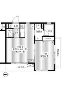 フェリーチェ登戸【2階】の間取り