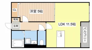 シャトレー伍番館【3階】の間取り