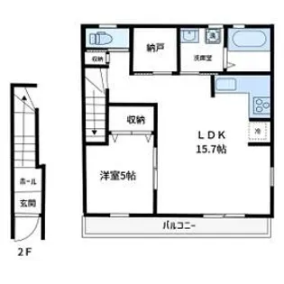 グランフォート永井作【2階】の間取り