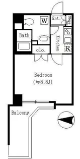 1Kの間取り画像