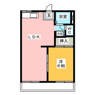 リバーサイドハイツ矢戸 A【1階】の間取り