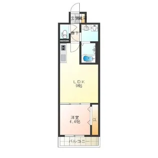 グランパシフィック難波南innovation【5階】の間取り