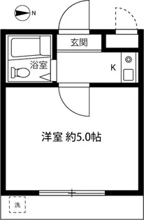 フレンドハイツ城北【1階】の間取り