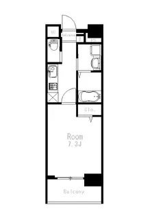 1Kの間取り画像