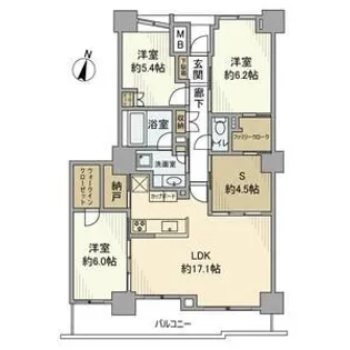 ザ・ファーストタワー【28階】の間取り