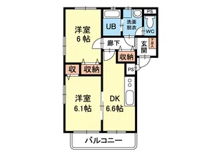 ブレインK【1階】の間取り