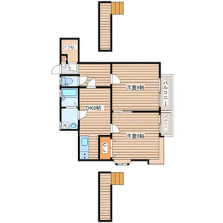 マリンパレット【2階】の間取り