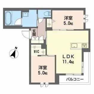 ミレ(millet)【3階】の間取り