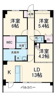 クレール大洲【2階】の間取り
