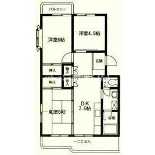 神奈川県厚木市水引2【マンション】の間取り