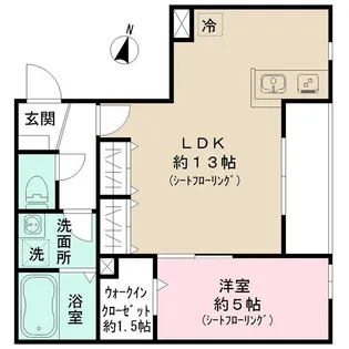 フィカーサ和泉【1階】の間取り