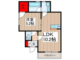 ブライトサム岩槻区本丸【1階】の間取り