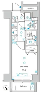グラントゥルース駒込六義園【8階】の間取り