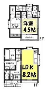 埼玉県春日部市備後東2【一戸建】の間取り