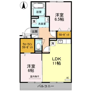 メゾン定正 A【3階】の間取り