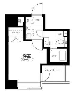 サンテミリオン茅場町リバーサイド【10階】の間取り