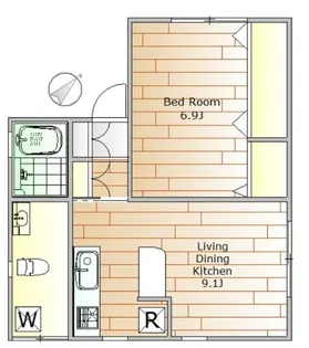 mote house【2階】の間取り