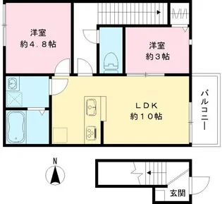 Gloriosa【2階】の間取り