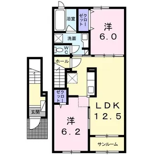 ミルト ブリーゼ【2階】の間取り