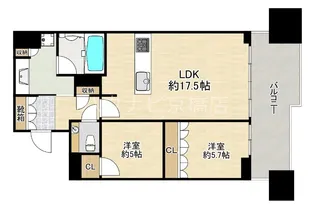 大阪府大阪市都島区片町1【マンション】の間取り