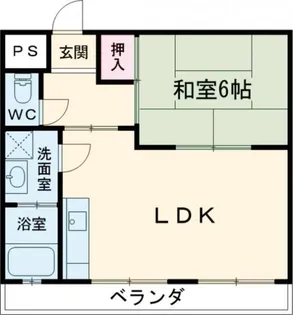 マンション梨花【1階】の間取り