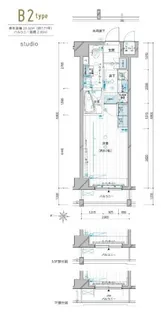 メインステージ錦糸町VIエグザ【3階】の間取り
