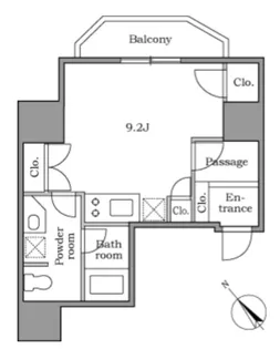 レジディア恵比寿II【4階】の間取り