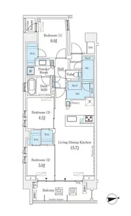 東京都世田谷区砧5【マンション】の間取り