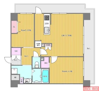 Chez・Moi・Yokozutsumi IV【9階】の間取り