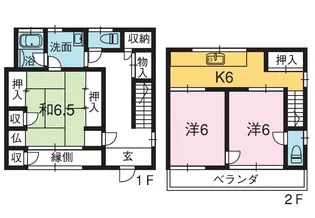 高知県高知市上町2【一戸建】の間取り