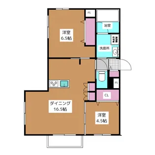 ラ ケイム【1階】の間取り