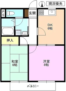 T・ハイツ中之条【2階】の間取り