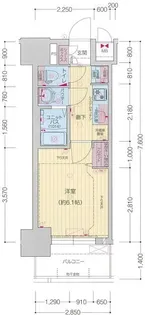 プレサンス太閤通駅前デュプル【5階】の間取り