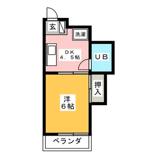 畑江ロイヤルハイツ【4階】の間取り