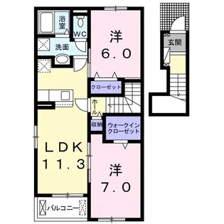 アヴニールIV【2階】の間取り